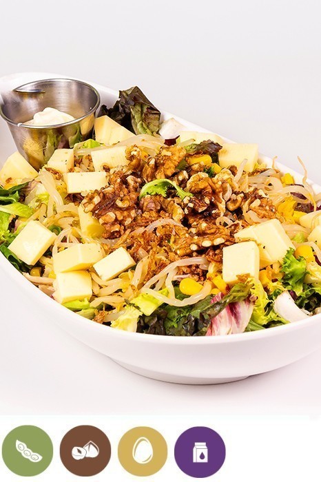 GREEN SALAD WITH CHEESE AND WALNUTS (FULL SERVING)