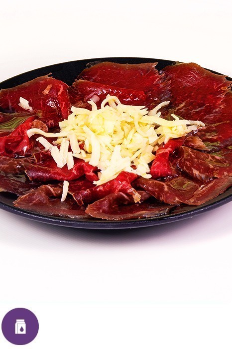 CURED BEEF AND MANCHEGO SHAVINGS (FULL SERVING)